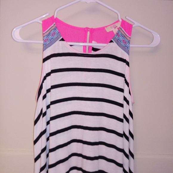 ๐ธGB GIRLS Striped Swing Dress Sz XL๐ธ - Picture 2 of 8